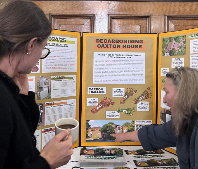 The team at Power Up North London implemented a full decarbonisation project at Caxton House Community Centre in Islington using a "fabric first" approach and introducing a heat pump to keep the building warm.