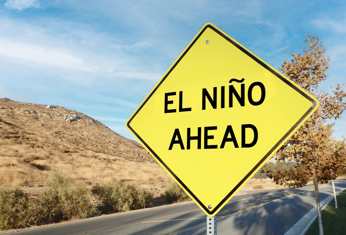 El Niño warning sign